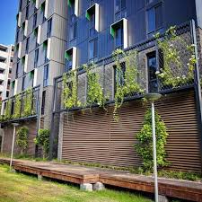 Free Standing Green Facades That Were Completed Early This Year For Hutchies1912 At Uow There Are Planters Suspended F Green Facade Facade Design Green Wall