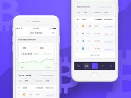 Cryptocurrency Tracker Ios App Dashboard Design Ios App Design App Design Inspiration