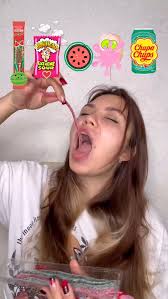 Eating watermelon food challenge 😂 Wowhead extreme sour candy or cotton  candy gum? 🤔