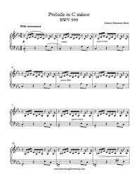 Buy sheet music books bach, johann sebastian. Prelude In C Minor Bwv 999 J S Bach Piano Sheet Music