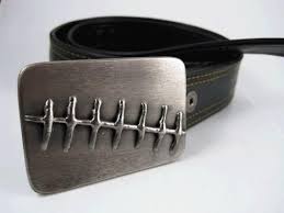 Snitches Get Stitches Belt Buckle Stainless Steel Handmade Belt Buckles Snitches Get Stitches Forging Metal