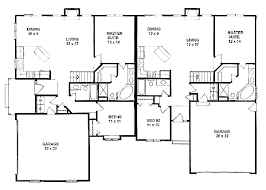 The footprint of many 2 bedroom homes still affords spacious bedrooms and living 1846 sq ft. Traditional Style Multi Family Plan 62603 With 4 Bed 4 Bath 4 Car Garage Duplex Plans Duplex Floor Plans Family Plan