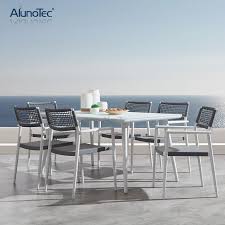$20.00 coupon applied at checkout. Aluminum 7 Piece Outdoor Patio Dining Set With Dining Table And Six Dining Armchairs In Gray Buy Garden Dining Set Outdoor Dining Set Patio Dining Set Product On Aluminum Pergola Alunotec