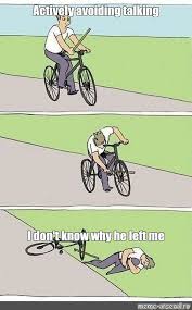 Share the best gifs now >>>. Somics Meme Actively Avoiding Talking I Don T Know Why He Left Me Stick In The Wheel Meme Template Spoke In The Wheel Meme Meme Of Bike Spokes In The Wheel Pattern