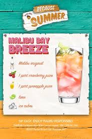 Learn more about malibu rum in the drink dictionary! Bay Breeze Recipe Recipe Drinks Alcohol Recipes Alcohol Drink Recipes Rum Drinks