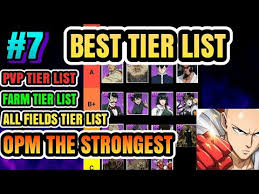 I need to move him higher on the tier list, he may be a glass cannon but his firepower seems pretty high and he's got decent reactions. Best Tier List One Punch Man The Strongest Youtube