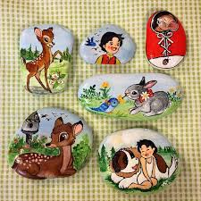 Handmade Elisi Elboyamasi Tasboyama Bambi Heidi Vsco Vscocam Popular Portakalcicegimoda Ebru Hanim Galets Peints Idees De Broderie Peinture Sur Galet