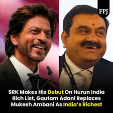 Shah Rukh Khan has entered the Hurun India Rich List 2024 and has become  the richest Bollywood celebrity with an impressive net worth of Rs 7,300  crore. This is the actor's debut