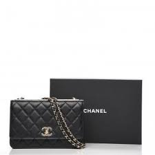 Buy, sell, empty your wardrobe on our website. Chanel Lambskin Quilted Trendy Cc Wallet On Chain Woc Black Fashionphile Wallet Fashion Chanel Lambskin
