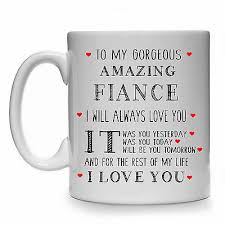 amazing fiance male mens gift mug cup