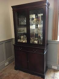 Pulaski caldwell china cabinet in dark wood. Freelywheely Dark Wood Dining Room Glass Cabinet