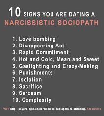 During a conflict where someone is gaslighting you, you may experience a range of emotions from confusion and anger to frustration and finding yourself going in. Dating A Narcissistic Sociopath Or A Narcissist 10 Signs Psychologia