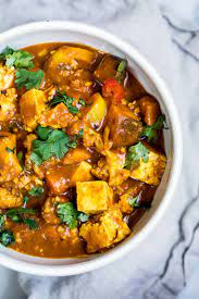 Vegetarian Tofu Cashew Coconut Curry Ambitious Kitchen Recipe Vegetarian Recipes Healthy Curry Recipes Healthy Vegetarian