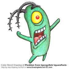 Spongebob Squarepants With Color Pencils Spongebob Drawings Cute Cartoon Drawings Color Pencil Sketch