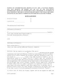 free texas quit claim deed form pdf word