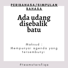 Ada udang di sebalik batu. Facebook