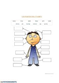 Partes Del Cuerpo Interactive Worksheet In 2020 Spanish Lessons For Kids Spanish Lessons Online Teaching Spanish