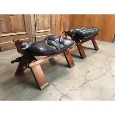 Part of the major trend we love to rock. Vintage Mid Century Rosewood And Leather Camel Saddle Stools A Pair Chairish