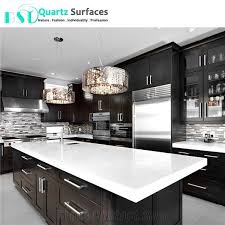 Crystal White Solid Surface Composite Quartz Countertop From China Stonecontact Com