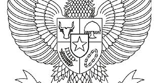 Mewarnai Gambar Lambang Garuda Pancasila