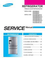 Samsung Rf28hmedbsr Rf28hmedbbc Rf28hmedbww Refrigerator Service Manual Refrigerator Service Samsung Refrigerator Manual