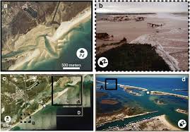 Onda que se propagou para fora da zona de geração, com aspecto regular e cristas longas. A Fuseta Inlet In 1999 After The Relocation B The Overwashing Of Download Scientific Diagram