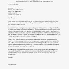 Lifeguard Resume And Cover Letter Samples