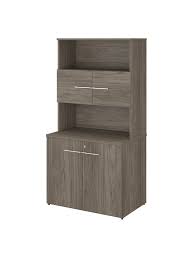 Maybe you would like to learn more about one of these? Bush Business Furniture Office 500 36 W Tall Storage Cabinet With Doors And Shelves Modern Hickory Standard Delivery Office Depot