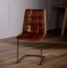 Italian Leather Metal Leg Chair Brown Or Grey Leather Dining Chairs Leather Dining Room Chairs Brown Leather Chairs