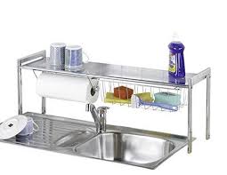 Wenko 2015010100 Exquisit Etagere Pour Evier Amazon Fr Cuisine Maison Etagere Cuisine Porte Essuie Tout Rangement Cuisine