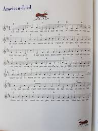 Ameisenlied Kindergarten Erzieher Kita Kinderlied Singen Noten Gitarrenakkorde Kinder Lied Vorschullieder Kinderlieder