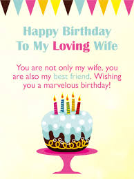 Happy Birthday Wishes For My Lovely Wife Wishing You A Marvelous Day Happy Birthday Card For Wife Birthday Greeting Cards By Davia Happy Birthday Cards Romantic Birthday Wishes Romantic Birthday Messages