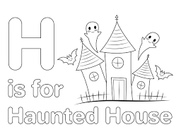 Do not hesitate to show the result of your coloring. Printable H Is For Haunted House Coloring Page