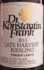 Dr. Konstantin Frank Bunch Select Late Harvest Riesling, Finger Lakes, USA 