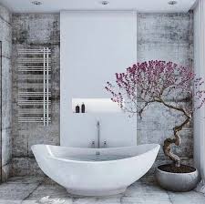 Badeinrichtung Beton Wandgestaltung Badezimmer Ideen Bilder Naturhaft Baum Tolle Badezimmer Modernes Badezimmer Badezimmer