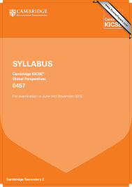 Examination in june and november 2012. Syllabus 0457 Cambridge Igcse Global Perspectives