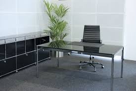 Vidaxl design schreibtisch computertisch glas tisch bürotisch regenbogenmuster. Usm Haller Schreibtisch Glas Schwarz 175 X 100 Cm Schreibtische Usm Haller Designklassiker Sebworld De