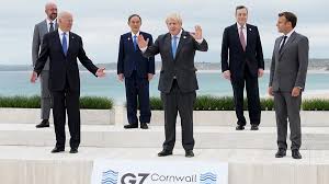 Clockwise from top centre, british prime minister boris johnson, us president joe biden, canadian prime minister justin trudeau, italian prime minister mario draghi, president of the european. Boris Johnson Opens G7 Summit With Message Of Learning Lessons From Pandemic Telegraph India