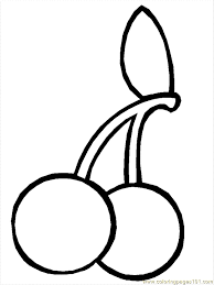 The pdf prints best on standard 8.5 x 11 paper. Fruit Coloring Page 13 Coloring Page For Kids Free Cherries Printable Coloring Pages Online For Kids Coloringpages101 Com Coloring Pages For Kids