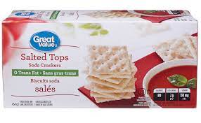 Add water, stir just until mixed. Great Value Salted Tops Soda Crackers Walmart Canada