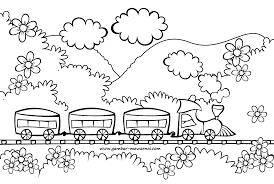 Contoh gambar mewarnai kereta api anak tk kataucap. Mewarnai Kereta Api Contoh Gambar Mewarnai