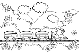 Gambar kereta api untuk anak tk. Mewarnai Kereta Api Contoh Gambar Mewarnai