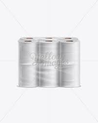 Download Toilet Paper 4 Pack Mockup In Packaging Mockups On Yellow Images Object Mockups PSD Mockup Templates