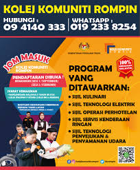 Maybe you would like to learn more about one of these? Kolej Komuniti Rompin Pahang Official Home Facebook