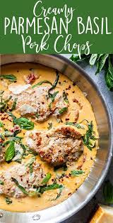 Creamy Basil Skillet Pork Chops Fox And Briar Recipe Pork Chop Dinner Skillet Pork Chops Easy Pork Chop Recipes