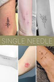 Many people get these tiny tattoo designs on to their unexpected body parts like on the ear, which includes both behind the ear and inside the ear, along with shoulder blades or even fingers and knuckles. Single Needle Tattoos Tattooglee