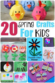 Preschool Don 39 T Miss Our Amazing List Of 20 Spring Crafts For Kids Ideal Spring Break Ideas To Keep Kids Happ Goruntuler Ile Cocuklar Icin Elisi Ilkbahar Elisleri El Isi