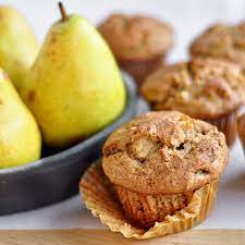 Fall Breakfast Recipe Spiced Pear Muffins Recipe Pear Muffins Pear Recipes Fall Recipes Breakfast