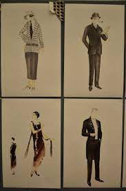 Costume Renderings For Hay Fever By Janet Bird Photo Chris Axelson Illustration Sketches Drawing Illustrations Sketch Painting