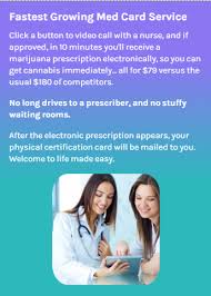 Get evaluated by medical marijuana doctor online fast! Quick Med Cards Get A Medical Marijuana Card Online From Our Doctors